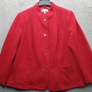 Talbots Vibrant Red Women's Blazer Size 18W